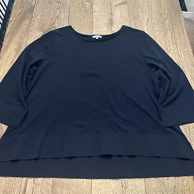 Habitat Black 3/4 Sleeve Shirt Women's Size XL • $19.99