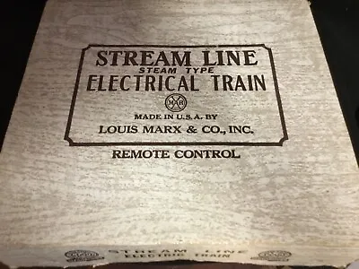 Vintage Marx Streamline Steam/electric Train In Box With  Never Used Mth Transfo • $199