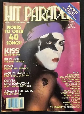 Hit Parader February 1982 Featuring KISS Ozzy & More (Centerfold Detached) • $25