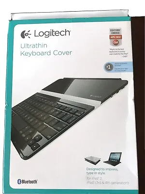 Logitech Ultrathin Keyboard Cover For IPad & IPad 2 # 920-004013 Black • $10.79