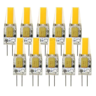 10pcs G4 Bi-Pin 1505 COB LED Light Bulb RV Boat Crystal Lamp 12-24V Warm White • $18.99