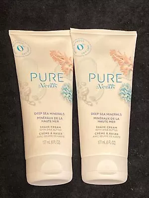 2 Count Pure By Venus 6 Oz Deep Sea Minerals Shave Cream With Shea Butter  • $11.99