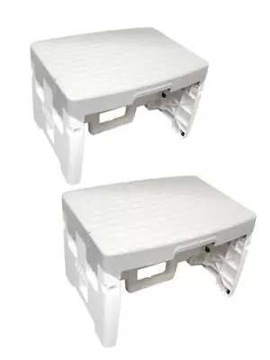 Cosco 1 Step Folding Step Stool 2 Pack | ANSI Type 1A | 300 Lb Capacity Step Sto • $25.98