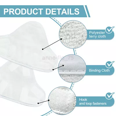 NEW Microfibre Floor Mop Pads Washable Replacement For H2O H20 X5 Steam Mop AU • $15.03