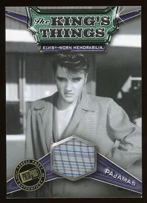 2010 Press Pass Elvis Milestones: The King's Things Pajamas Costume Card KT-3 • $30