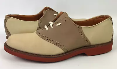 Mens Vtg Cole Haan Brown/Tan Leather Oxford Dress Shoes Size 10 - Made In USA • $23.74