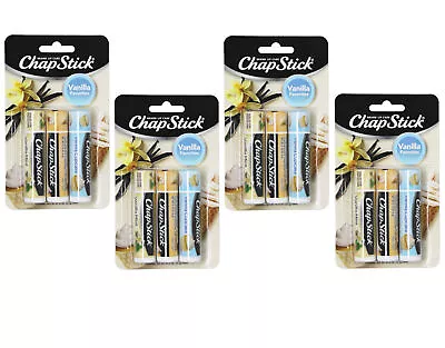 ChapStick Vanilla Favorites Lip Balm Pack Of 3 Mint Cupcake Bean 4 Pack • $22.42