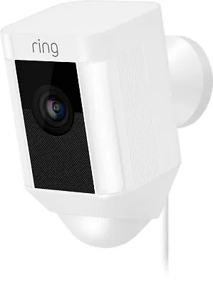 Ring Spotlight Wired Security Camera With Motion Detection & Night Vision White • $149