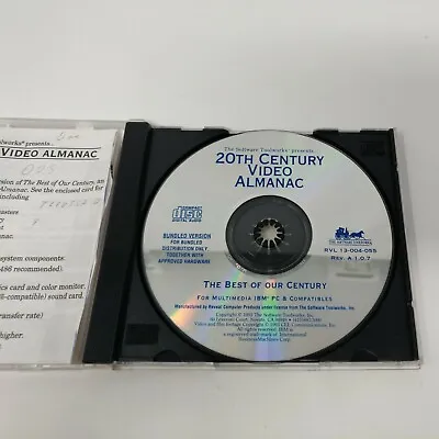 $9.95 • Buy 20th Century Video Almanac: Sports (PC-CD, 1993) For DOS/Win