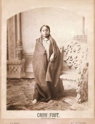 £3.99 • Buy Vintage Native American Indian Crow Foot Sitting Bulls Son 10x8 Photo Print 
