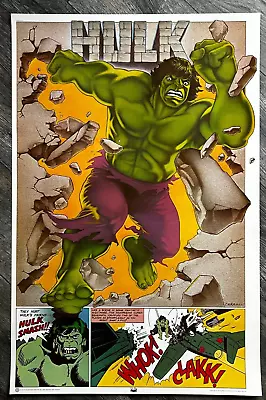 INCREDIBLE HULK SMASH Vintage Poster Marvelmania Marvel Comics Bronze Age 1977 • $32