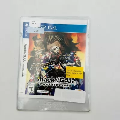 .Hack G.U. Last Recode - Sony PlayStation 4 • $12.95