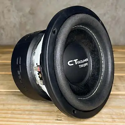 Used CT Sounds TROPO-6-5-D4 200 Watts RMS 6.5 Inch Car Subwoofer - Dual 4 Ohm • $52.49
