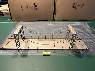 Junior Bridge O Scale Train Lionel Marx Metal Expansion Cable Bridge 26.5 Long • $34.95