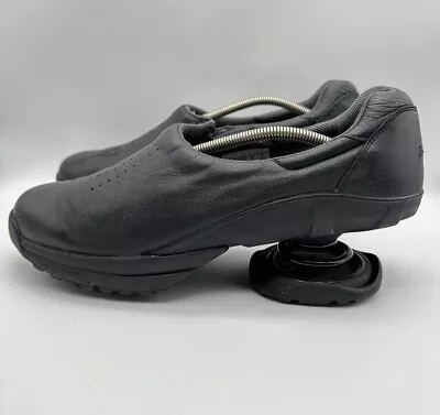 ZCOIL Size 14 Mens Slip On Shoes Zip Up Black Orthopedic Pain Relief Coil Spring • $59.95