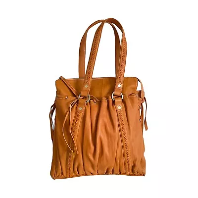 Junior Drake Orange Leather Handbag • $135