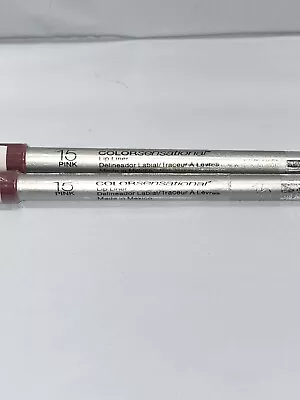 Maybelline New York Color Sensational  Lip Liner 15 Pink .04 Oz Ea 2 Pcs • $9.77