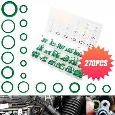 270Pcs Metric Rubber O-Ring Washer Assortment Kit Gasket Automotive Green • $7.56