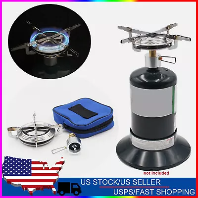 Mini Gas Propane Stove Outdoor Camping Butane Hiking Picnic Cooking Stove Burner • $0.99