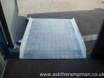 £540 • Buy 4ft Long X3ft Wide 6mm Aluminium Loading Ramp,Container Ramp With Wheels INC VAT