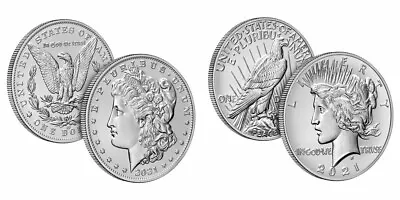 2021 Morgan And Peace Dollar Complete Set (P D S CC O & Peace) • $1525