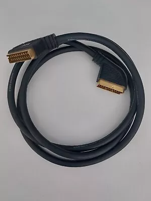 Monster Cable Video 2 Scart To Scart Lead 2 Meter Long Gold Plated • £7.50