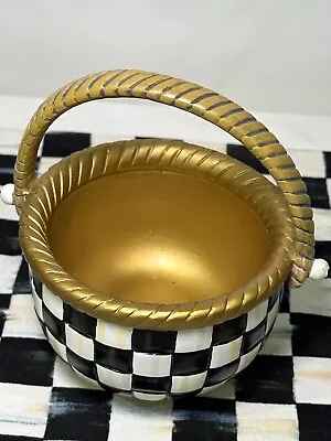 Mackenzie Childs Courtly Check Small Basket • $50