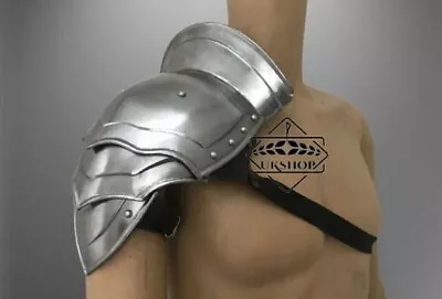 Steel Armor Pauldron For Gladiator Metal Cosplay Shoulder LARP Fantasy Armor • $100.05