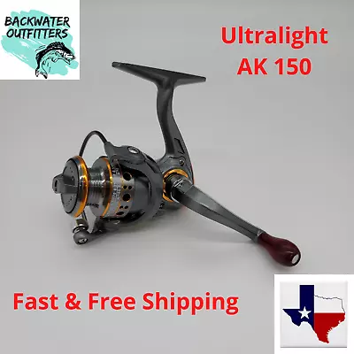 Ultralight Spinning Reel AK150 Metal Spool Gear Ratio 5.2:1  Trout Bass Perch • $20.97