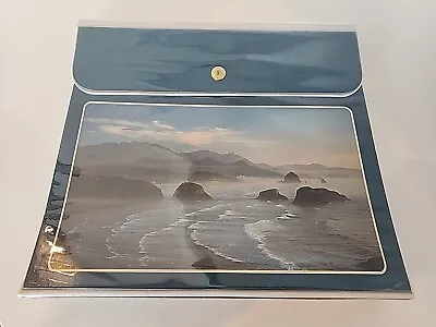 Vintage Mead Trapper Keeper Beach Coastline Mountains Metal Snap & Folders 29096 • $29.99