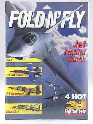 Vintage 1996 Fold N' Fly Paper Airplane Kit Jet Fighter Series 3D R267 • $36.50