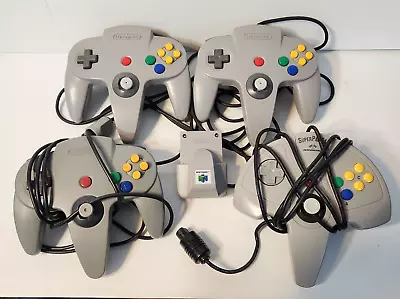 Nintendo 64 N64 Lot Of 4 (two Are OEM) & 1 Rumble Pack UNTESTED SOLD AS IS • $29.54