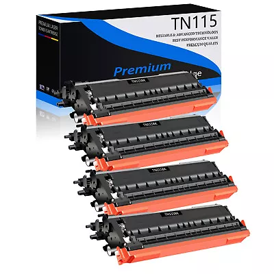 4PK TN115 Black Toner For Brother MFC-9440CN MFC-9450CDN MFC-9840CDW Printer • $75.96