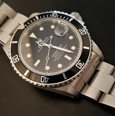 1986 Vintage Rolex Submariner Date Reference 16800 Basically One Owner Watch  • $12495