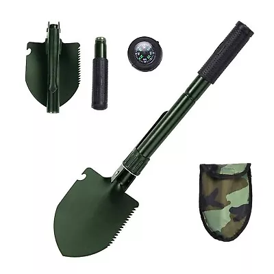 Folding Shovel Pick Saw Military Survival Multi-Function Gardening Camping Hike • $14.87