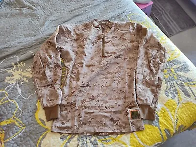 USMC FROG Desert MARPAT Inclement Weather Combat Shirt Size Medium Long • $79.99