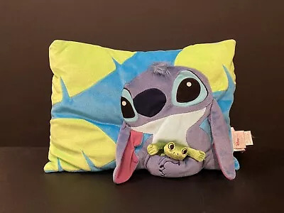 Disney Lilo & Stitch Pillow Disney Store Exclusive W/ Frog Plush 17 X 13  • $33.49