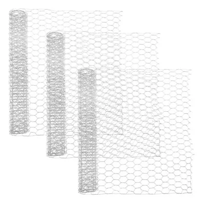  3 Sheets Of Chicken Wire Hexagonal Wire Net Garden Wire Mesh Chicken Wire • £16.25