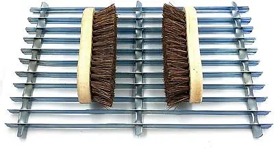 Metal Boot Scraper Brush Outdoor Door Mat Floor Shoe Mud Cleaner Stiff Brushes • £19.99