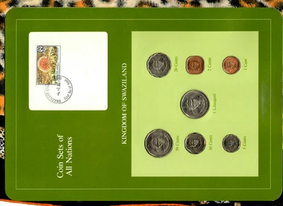 $11.39 • Buy Coin Sets Of All Nations Swaziland 1975-1982 20,5 Cents, 1 Lilangeni 1979