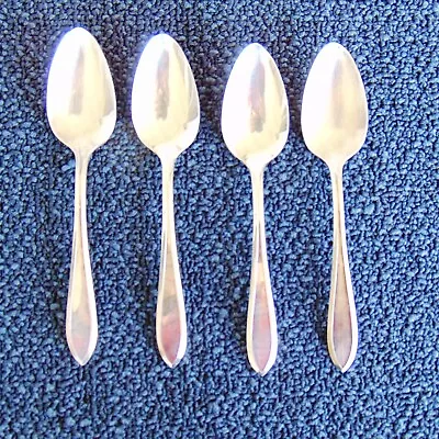 Wm Rogers Mfg Co IS 1915 Lufberry Silverplate 4 Teaspoons • $9.95