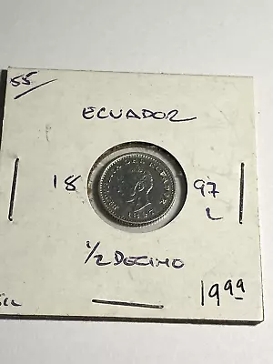 1897 L Ecuador 1/2 Decimo • $19.99