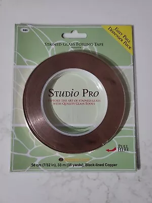 7/32  Silver Back Copper Foil Tape By Studio Pro 36 Yards Stained Glass Supplies • $12