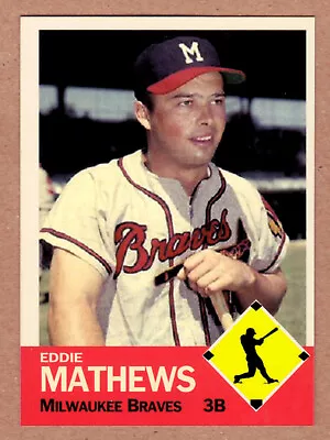 Ed Mathews '51 Milwaukee Braves Rookie Year MC Diamond #50 / NM+ FREE SHIPPING • $7.95