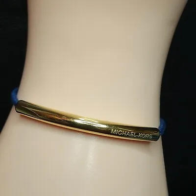 MICHAEL KORS Adjustable Blue Cord Bracelet. 7147 • $19.99