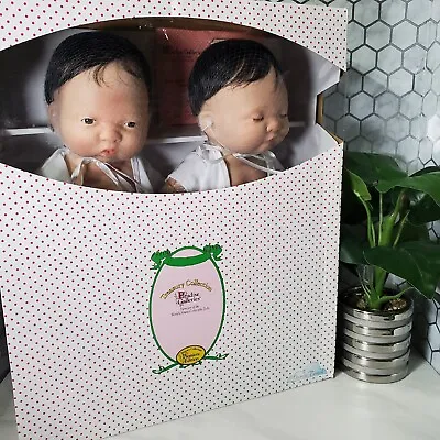 Paradise Galleries Baby Jordan And Grace Vinyl Asian Reborn Twin Dolls NIB • $301.31