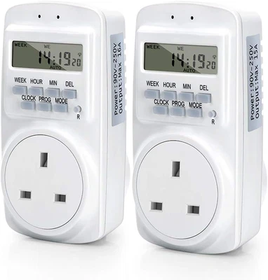 £61.99 • Buy Digital Electrical UK Plug Timer Socket, 24 Hours 7 Day Weekly 16 Groups Program