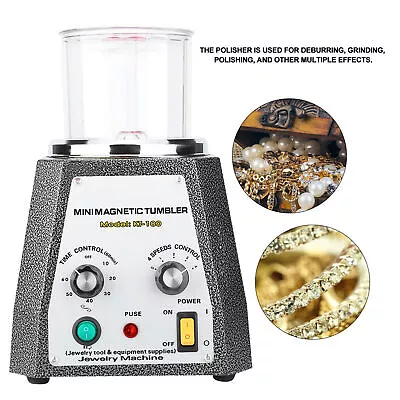 Professional Magnetic Tumbler Jewelry Polisher Finisher Machine Polishing UK MPF • £264.39