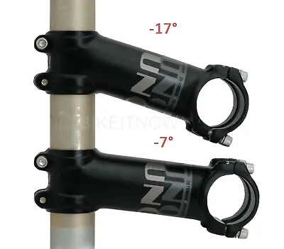 UNO Light Weight Bike Stem 31.8 X 60/70/80/90/100/110/120/130mm -7°/-17° Black • $27.94