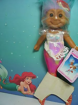 CORAL HANGING MERMAID WITH HANG TAG - 9  Russ Troll Doll - NEW  • $39.95